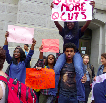 "No Ifs, No Buts, No Education Cuts"