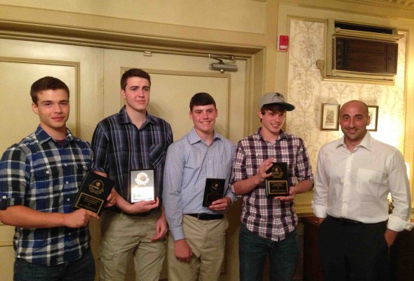 SLA boys baseball players honoured at the Philadelphia All-Public League Baseball Banquet